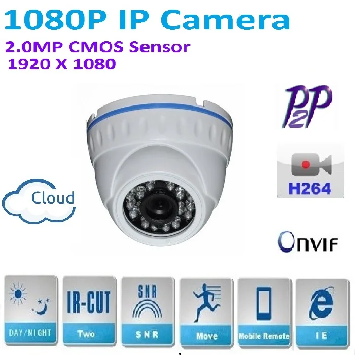 

New type 1920*1080P 2.0MP Mini Dome 1080P IP Camera ONVIF H.264 P2P Indoor IR CUT Night Vision Android and ios Plug and Play