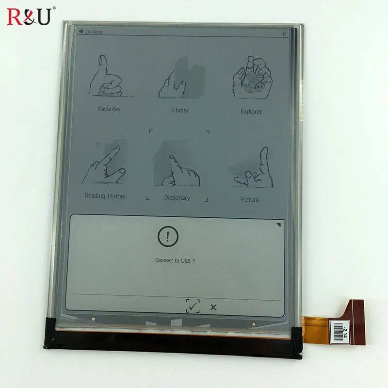 Новый высокое качество 6.8 дюймов ED068oG1 (LF) ЖК-дисплей Экран + подсветкой для Кобо