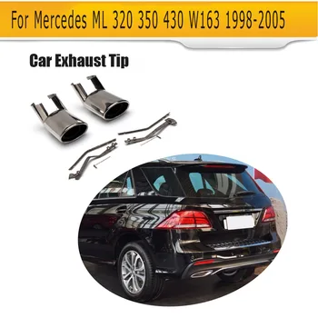 

Car Exhaust Tip Single Muffler Tip stainless Exhaust Pipes for Mercedes Benz W163 1998-2005 320 350 430