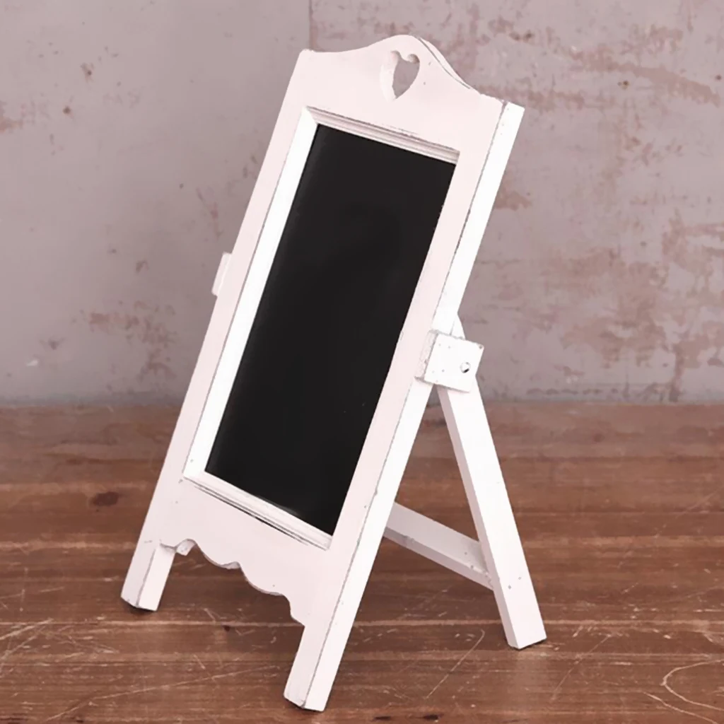 Wooden Blackboard With Stand Erasable Chalkboard Message Boards Sign Wedding Party Decoration For Table Memo
