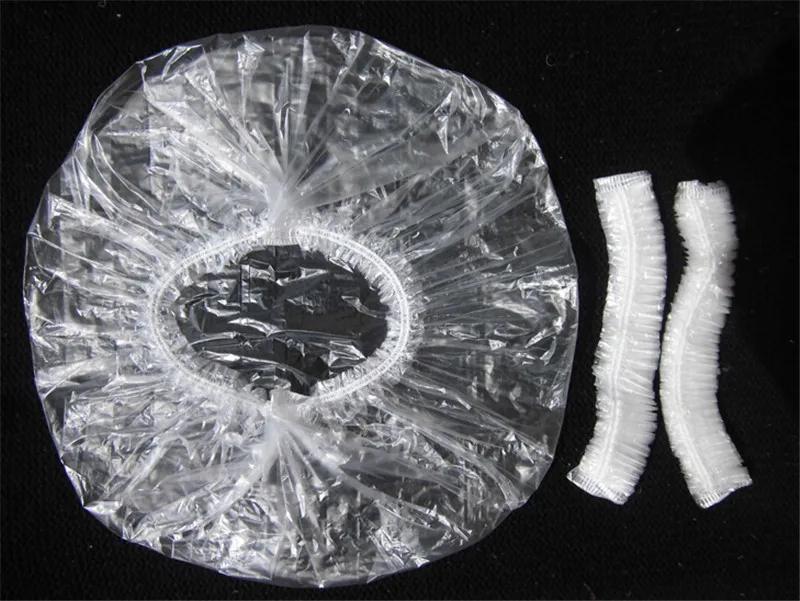Wholesale 100Pcs Bathing Elastic Caps Portable Disposable Clear Spa Hair Salon Shower Caps Home Shower Hats Sanitary Ware Suite Wholesale 100Pcs Bathing Elastic Caps Portable Disposable Clear Spa Hair Salon Shower Caps Home Shower Hats Sanitary Ware Suite