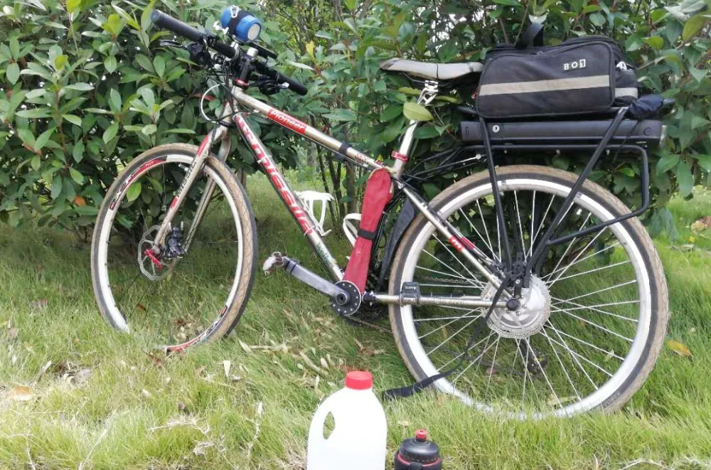 Best Okfeet Powerful Bateria 36V 48V 13Ah 16Ah Rear Rack Battery for Bafang  eBike Battery + Double Layer Luggage 23