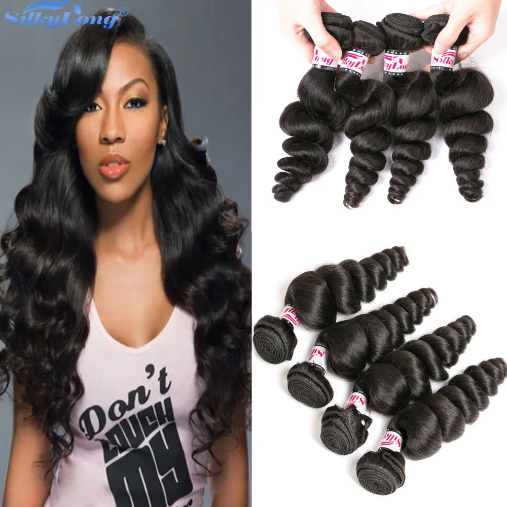 

Brazilian Hair Weave Bundles Beautiful Loose Wave Brazilian Virgin  Hair 100% Human Hair Extension 7A Quality Free Shipping Fast