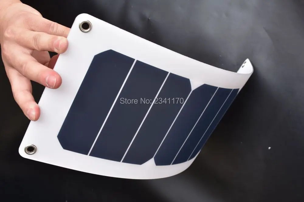 

rg Sunpower 10W USB Solar Panels Portable Waterproof Solar Panel Charger Power Bank for Phone Battery Charger+2X Carabiner