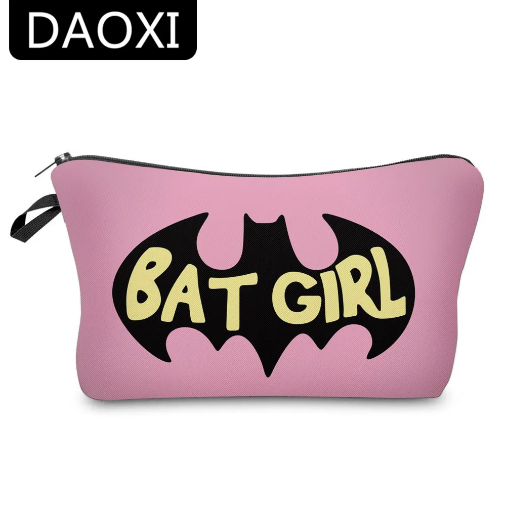 Daoxi النساء أكياس 3d مطبوعة الوردي ماكياج المنظم التجميل الضروريات YY10185 جميلة هدية عيد