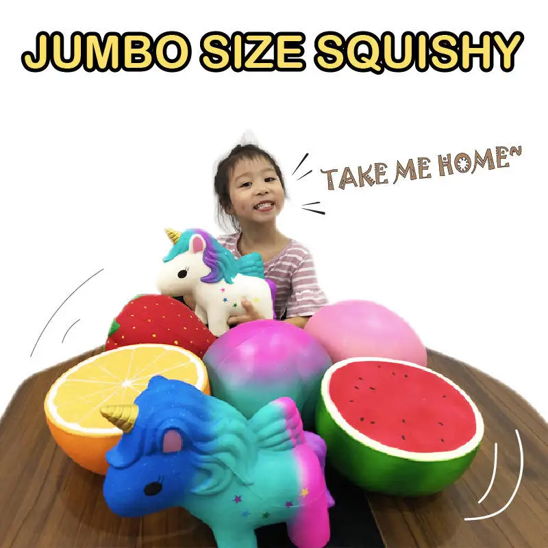 Большой Мягкий пончик jumbo Squishy медленно поднимающийся большой Squishes мягкий PU Squish Моделирование еда облегчение антистресс Squeeze детские игрушки