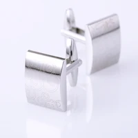 Laser Pattern Silver Cufflinks 5