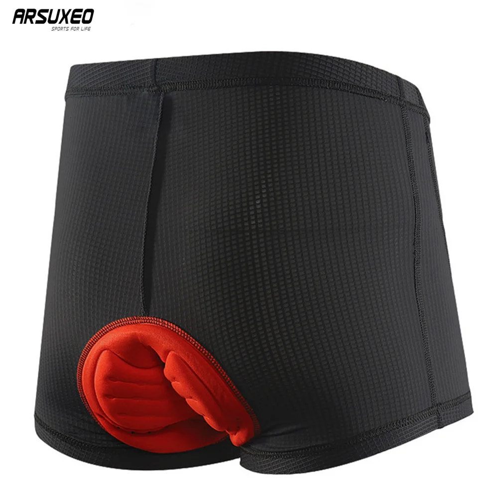 ARSUXEO Men's Quality Cycling Underwear MTB Bike Bicycle Under Shorts