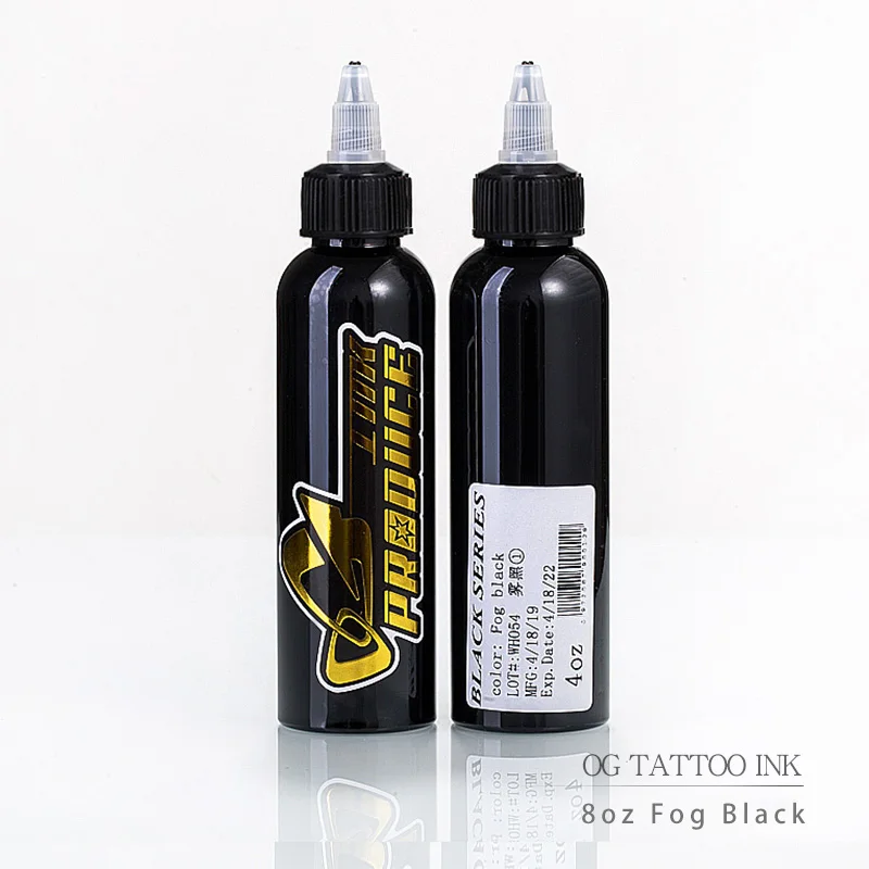 Og Tattoo Ink Set 8oz 250ml/bottle Black Ink Tattoo Permanent Makeup Microblading Pigment Dynamic Materials For Tattoo Color - Color: Fog Black 8oz