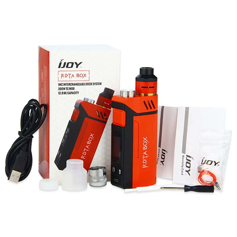 Оригинальный набор IJOY RDTA 200 Вт емкость 12 8 мл электронная сигарета NI/TI/SS со