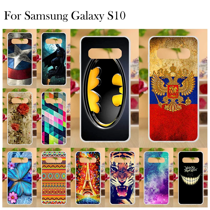 

For Funda Samsung Galaxy S10 Case Silicone Painted Soft TPU Phone Case For Coque Samsung S10 Case Cover 5.5 inch Bumper Shell