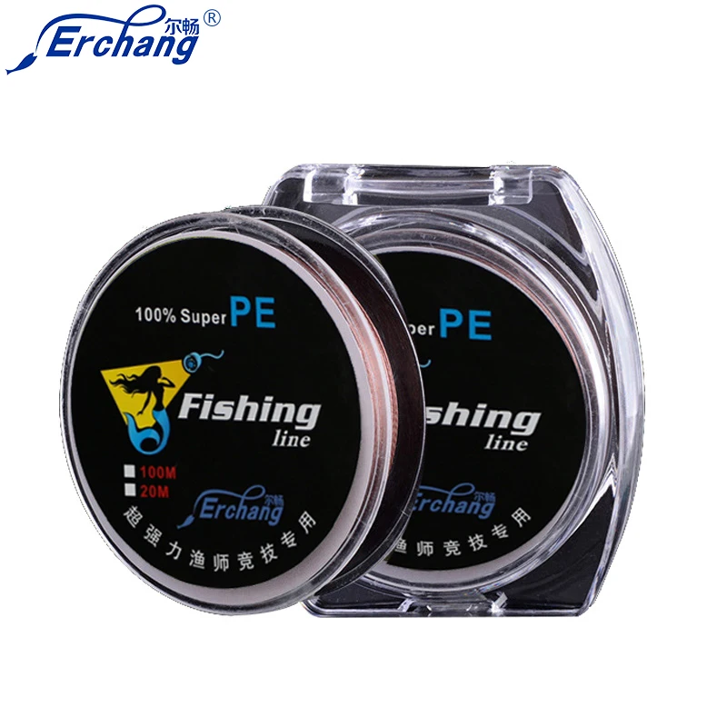 

Erchang 20M 4 Strand Weaves Steel Core Fishing Lines PE Braided Multifilament Fishing Rope Wide Angle Braided Technology