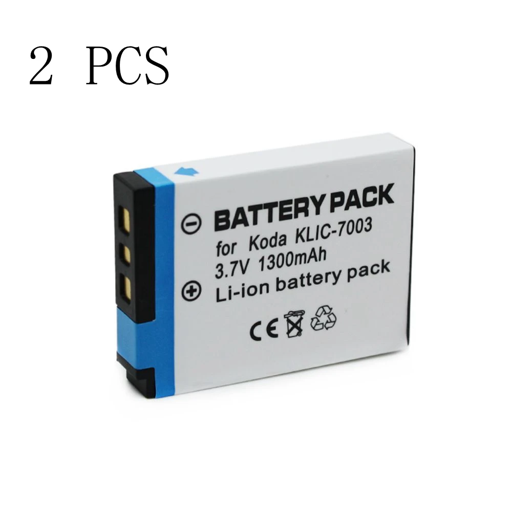 WHCYonline 2 шт. 1050 мАч KLIC 7003 K7003 Аккумулятор для цифровой камеры Kodak EasyShare V1003 V803|digital camera