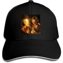 Блестящая Вселенная Регулируемая многопанельная бейсболка из хлопка Бейсболка с козырьком шляпа