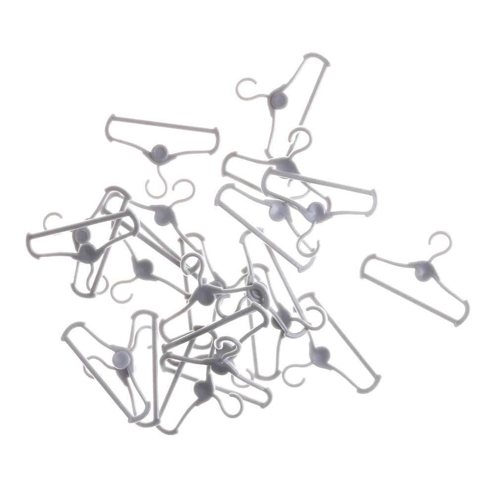 20 قطعة/المجموعة ل 30 سنتيمتر دمية علاّقات ملابس البلاستيك DIY للأطفال طفل الأثاث اللعب 20 قطعة/المجموعة ل 30 سنتيمتر دمية علاّقات ملابس البلاستيك DIY للأطفال طفل الأثاث اللعب