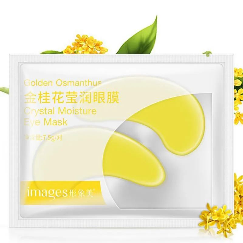 

1 Pair Gold Osmanthus Green Beans Collagen Eye Mask Dark Circle Eye Mask Anti Aging Anti Wrinkle Eye Skin Care