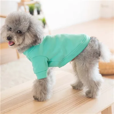 2017 new arrival dog cat autumn warm printed Coat green