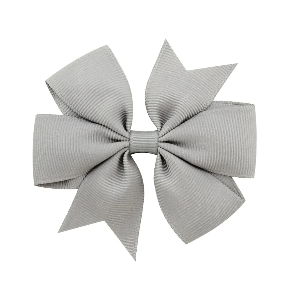 

1PCS Silver Grey Baby Headdress New Colorful Boho Newborn Toddler Headband Elastic Kids Hair Band Girl Bow Knot