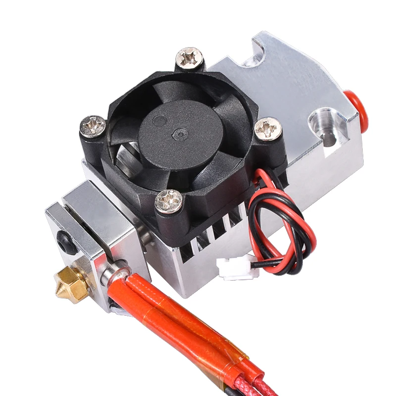 

BIQU New 3D printer part 2 in 1 out Extruder with single cooling fan for Dual color Cyclops 12V 24V heater for Selection