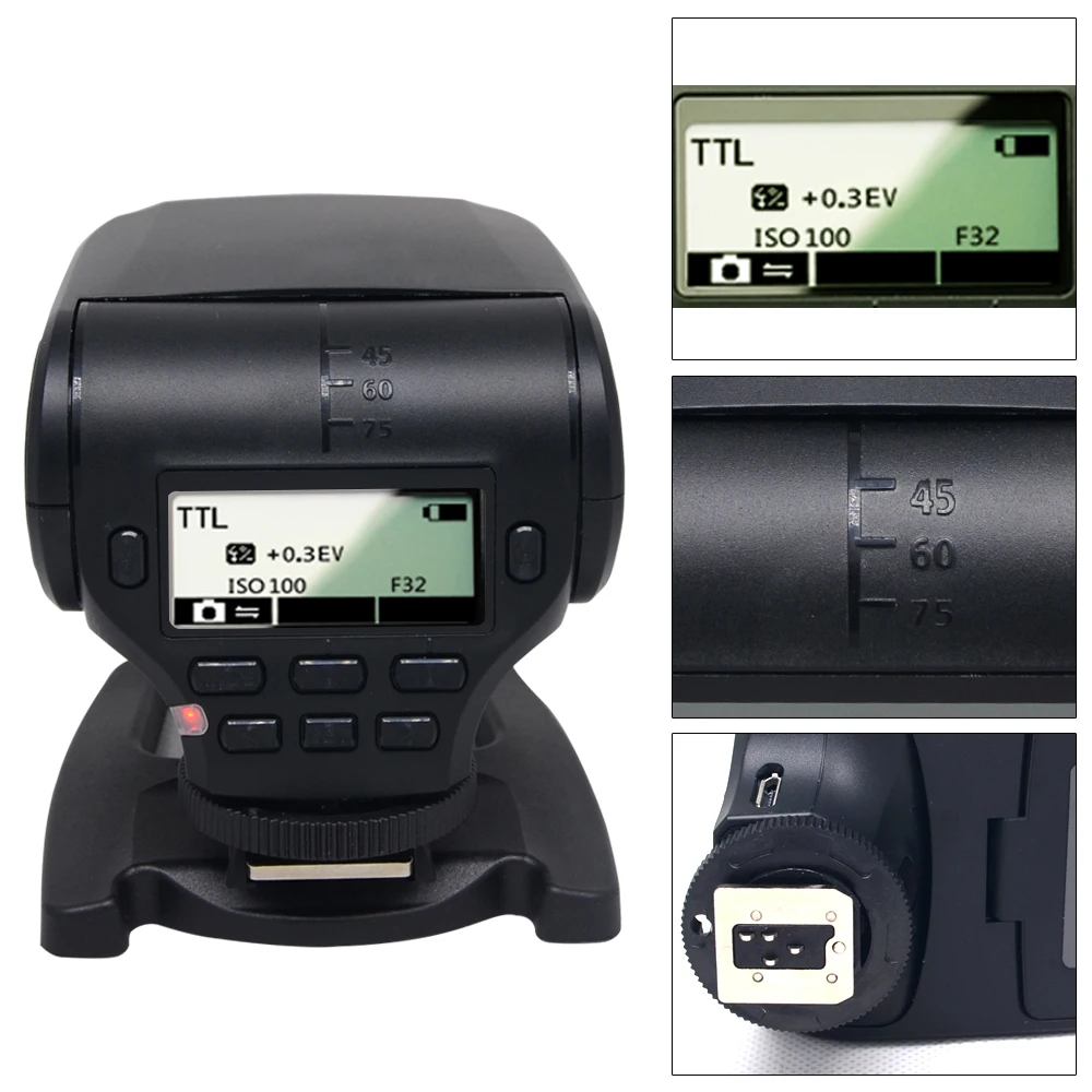 Mcoplus MK-320 GN32 TTL LCD Display Flash Speedlite Lighting for FujiFilm Fuji Hot Shoe Camera X-T1 X-M1 X100s X100t X30 X-pro X-T3 1 X-a1 X-A2 X-E1 X-E2 S1 SL1000