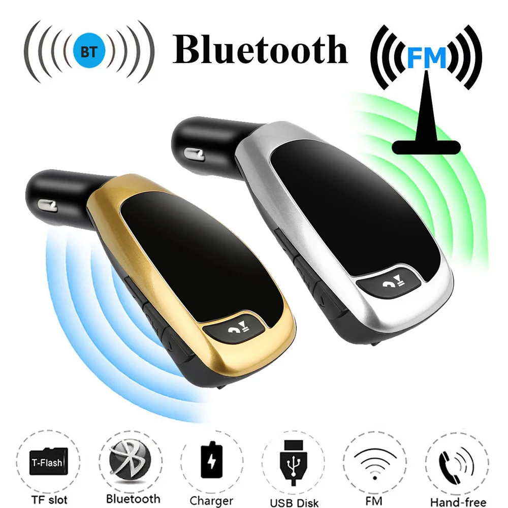 

Built-in intelligent BT-X5 Wireless Bluetooth LCD MP3 Player Car Kit SD MMC USB FM Transmitter Modul USB To Mp3 Voiture Adapter