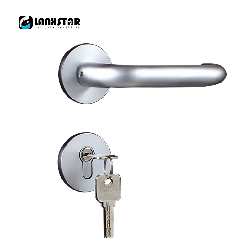 

Factory Direct Supply Space Aluminum Lockbody Interior Door Handle Split Lock Hardware Accessories Room Door-lock