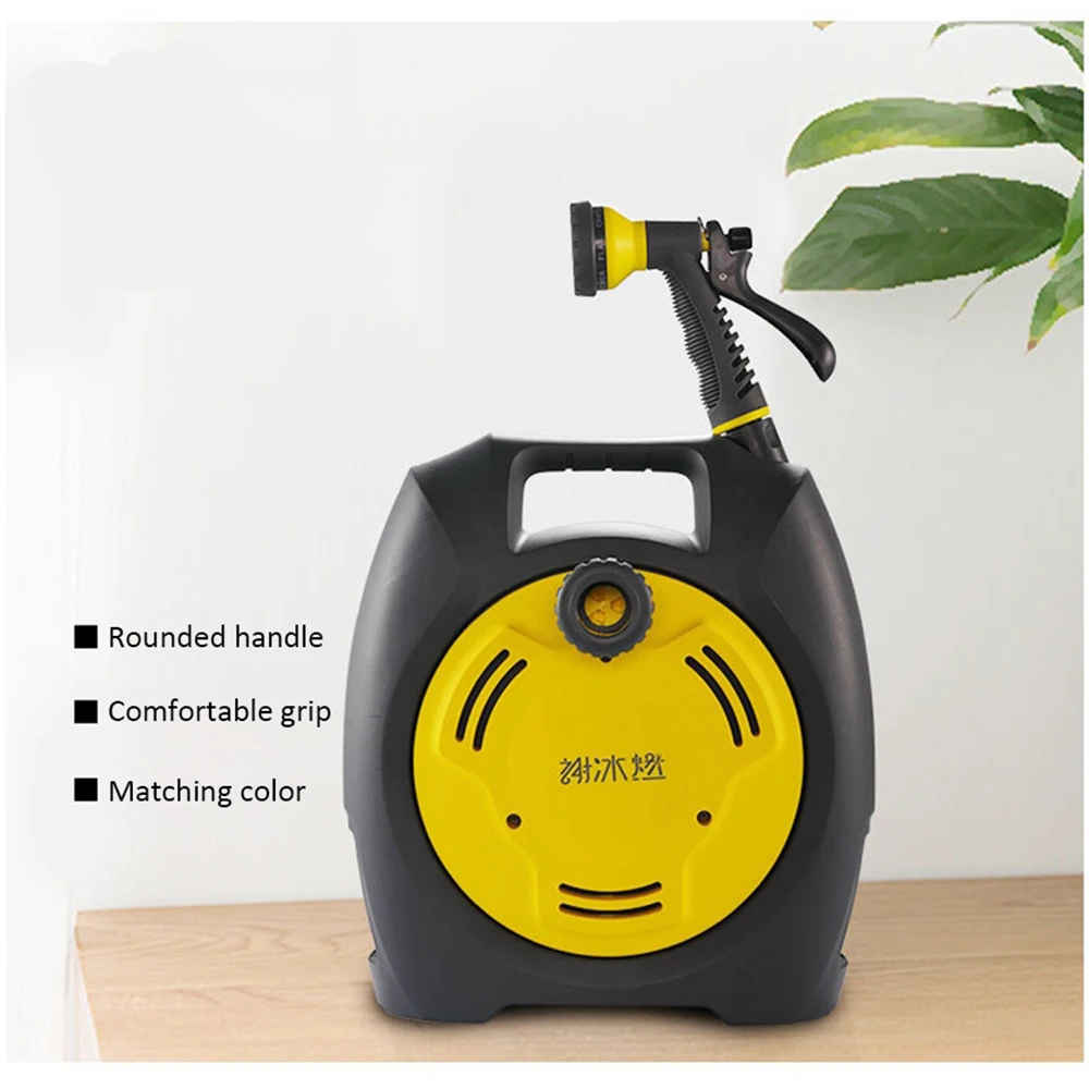 

Mini Portable Water Hose Reel Set Car Washer Pipe High Pressure Water Tool Reel Hose Set Agricultural Home Gardening Flowers