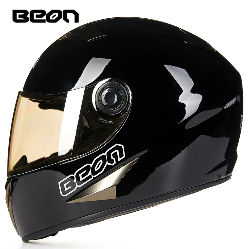 Классический мотоциклетный шлем BEON Four Seans для картинга на все лицо|helmet retro|brand