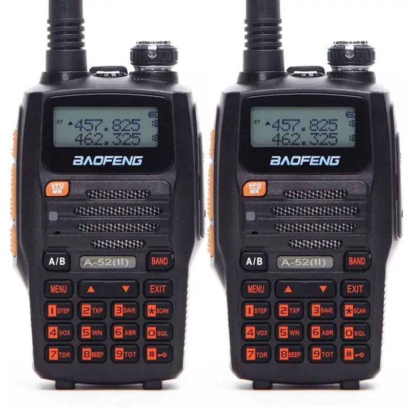 

2Pcs Baofeng A-52 II 8watts Powerful Walkie Talkie 10km Long Range HF Transceiver Upgrade of A52 UV-5R CB Two Way Portable Radio