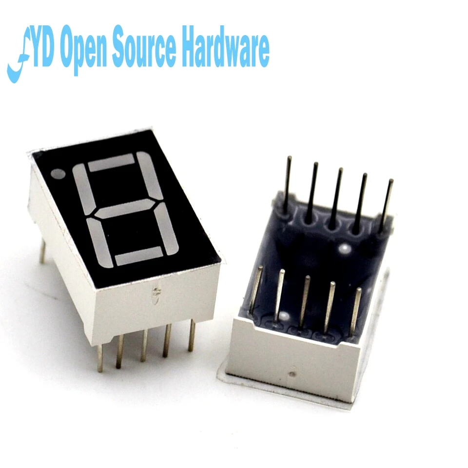 

100pcs Common Anode Positive Digital Tube Red LED 1bit 1 bit 0.56" 0.56 inch Digit 7 Segment