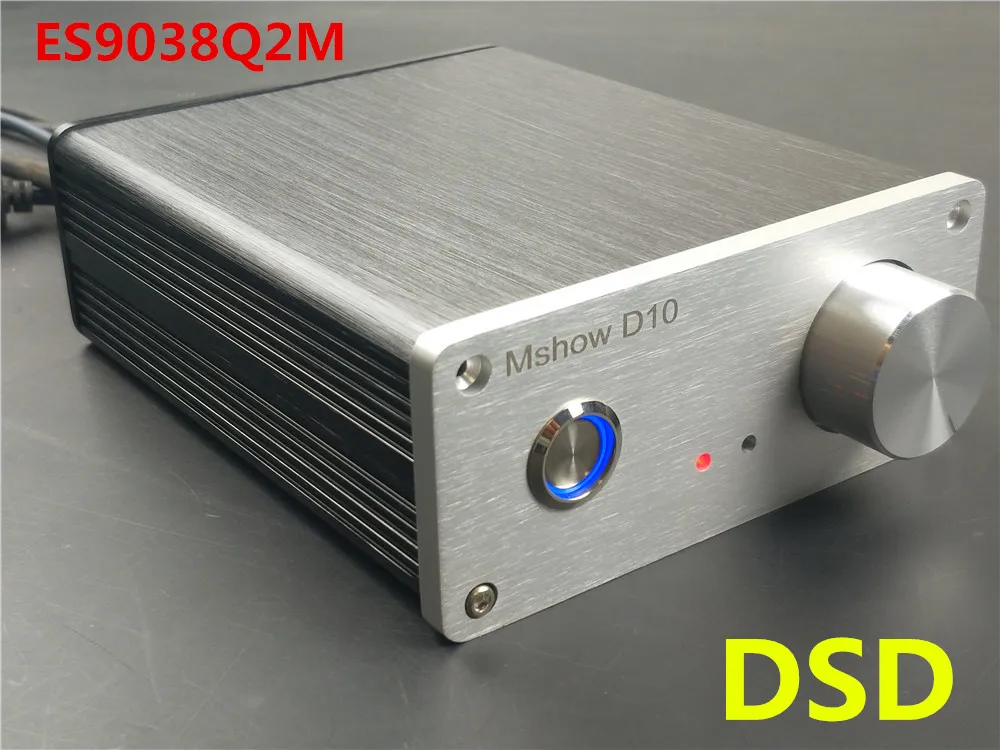 

Mshow D10 ES9038 Q2M ES9038Q2M DAC IIS DSD 384KHZ HIFI Audio OPTION Amanero or XMOS xu208 USB