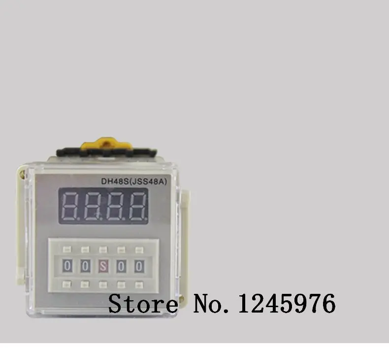 Digital de Controle de Tempo Tempo de Ciclo Relé de Atraso de 0.01 8pin com Base de Dc12v e 24 Display de Ciclo Relé Dh48s 1z S 990 h V e 36 V e ac110v e 220 V e 380 v Dh48s 2z
