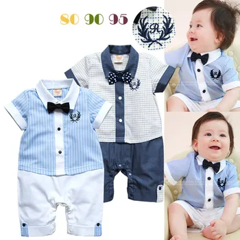 

Summer Style Baby Clothes Boys Clothes Clothing Boys Rompers Children Clothing Kids Wear Boys Gentleman Rompers 6pieces/lot