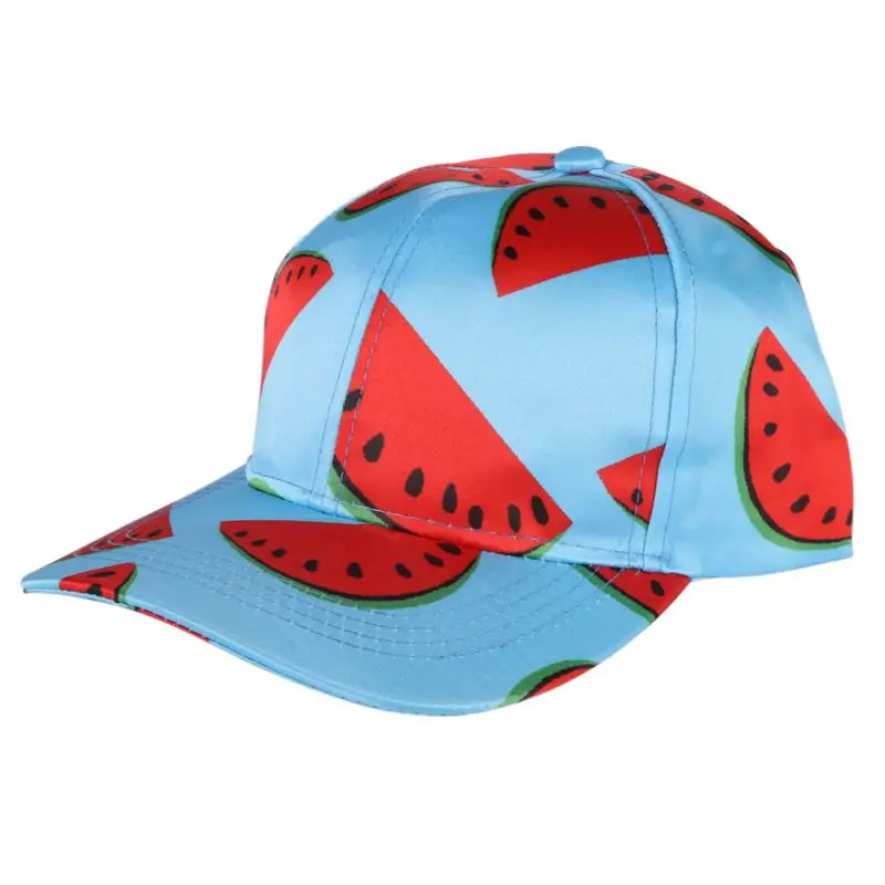 Стиль для женщин и мужчин Лето арбуз печатных кепки для бега хип хоп шляпа Пешие прогулки кепки унисекс - Цвет: B
