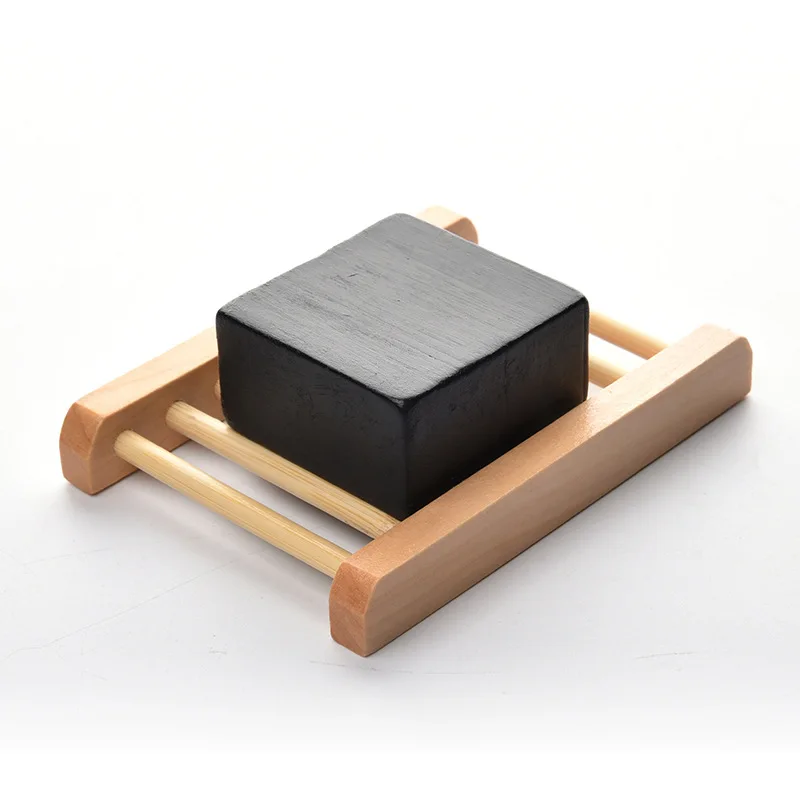 

1 Bamboo Soap Charcoal Natural Handmade Soap Blackhead Remover Acne Treatment Face Wash Hair Care Bath Skin Care Soap 5.5*5.5cm