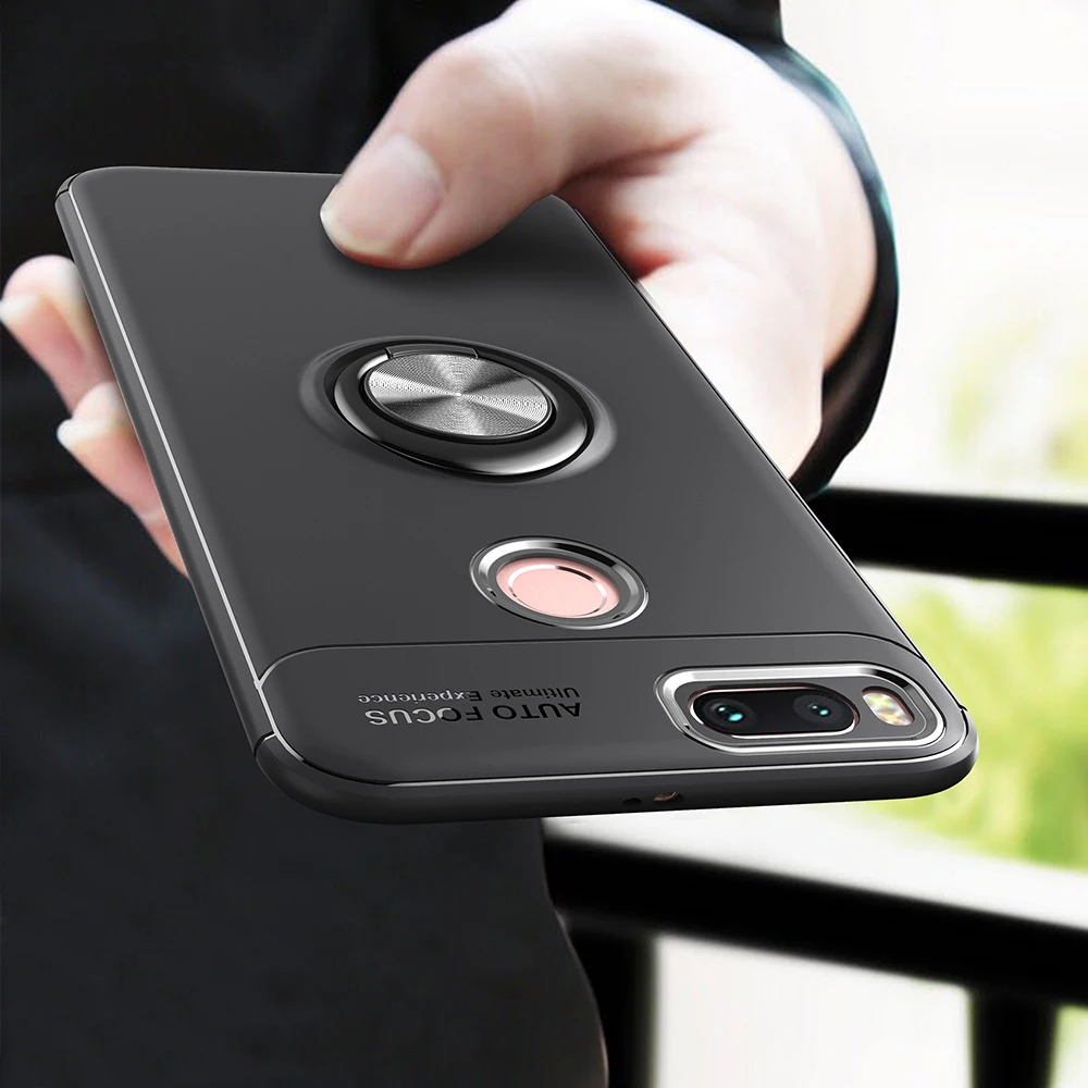 AXBETY Coque для xiaomi mi A1/5x/mi 6 Чехол роскошный магнитный автомобильный телефон Адсорбция 360 кольцо подставка держатель чехол для xiaomi mi6 чехол