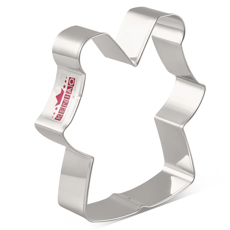

KENIAO Graduation Gown Cookie Cutter - 9.5 x 10.4 cm - Fondant / Biscuit Cutter - Stainless Steel