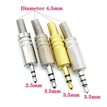 5pcs/lot Replacement 2.5 3.5mm 3 Pole Male Repair Headphones Audio Jack Plug Connector Soldering For Most Earphone Jack Adapter 5pcs/lot Replacement 2.5 3.5mm 3 Pole Male Repair Headphones Audio Jack Plug Connector Soldering For Most Earphone Jack Adapter