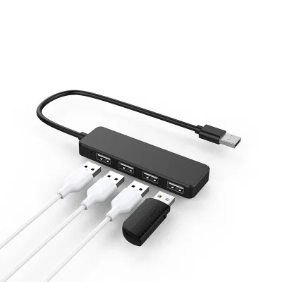 

10pcs/Ultra-thin HUB Converter for Plug-and-Play with High Speed One Drag Four Interfaces in Hub Hub Hub of USB Extension Dock