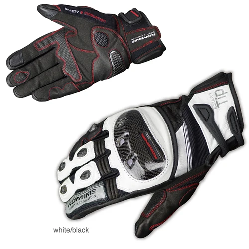 

KOMINE GK193 motorcycle gloves breathable dry leather carbon fiber 3D knight riding glove 3color