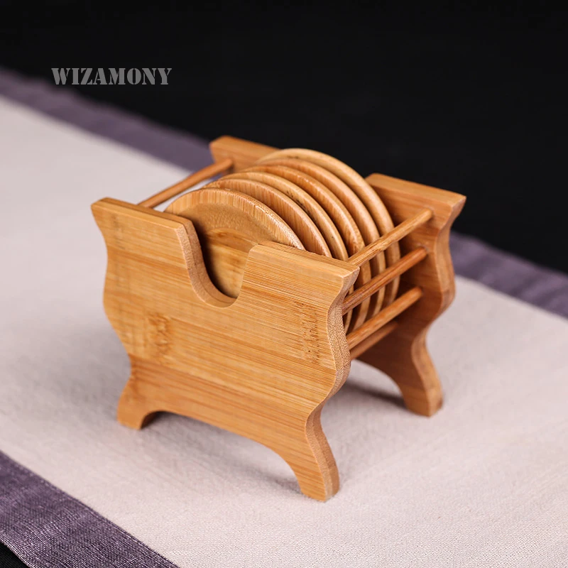 WIZAMONY чайные коврики ручной работы подставки из ротанга блюдце теплоизоляционные