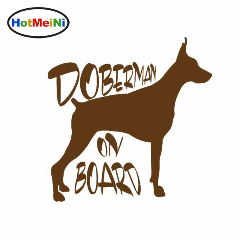 HotMeiNi автомобильный Стайлинг DOBERMAN на доске виниловая Автомобильная Наклейка