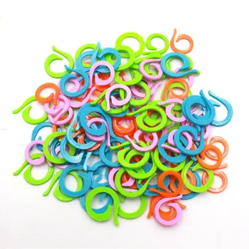 

Colorful Plastic Knitting Stitch Marker Sewing Counting Circular Rings Crochet Needle Clips Craftwork Knitting Accessories Tools