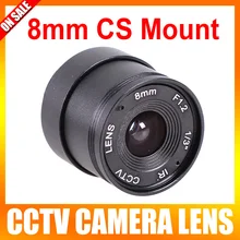 New Arrival Hot Sale Wholesale 10 Pieces/lot F1.2 8mm 1/3″ Cs Mount Fixed Ir Cctv Camera Lens