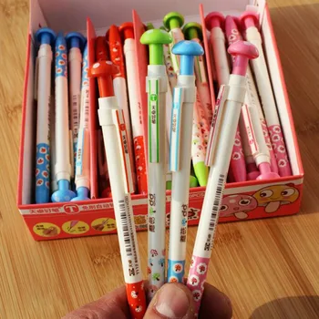 

4 Pcs/set Kawaii Colorful Mushroom Rabbit Automatic Mechanical Pencils Writing Drawing Pencil School Supply Student Stationery