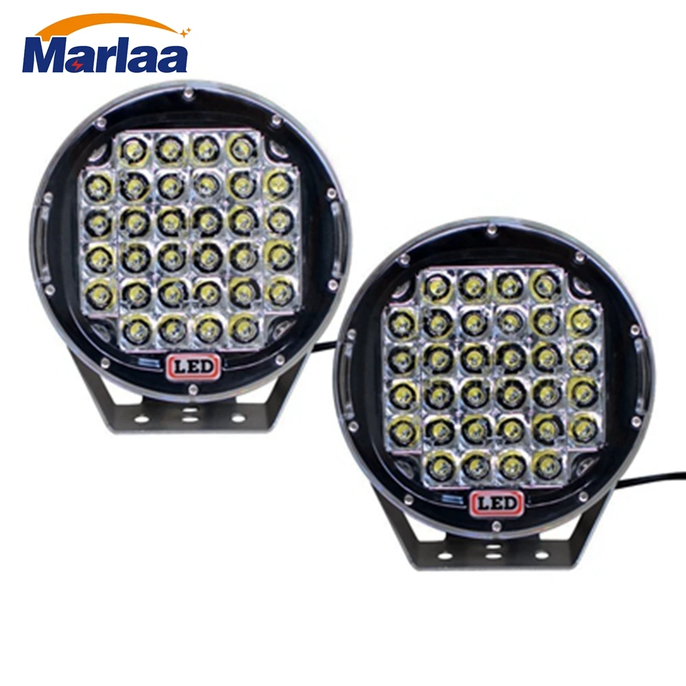 

2pcs 9 inch 96W Round LED Work Light Spot Flood beam For 4x4 Offroad Truck Tractor ATV SUV Driving Lamp