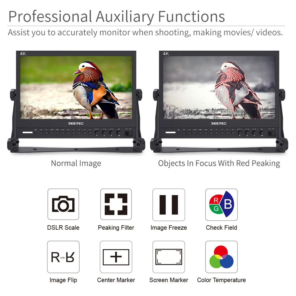 ЖК монитор Seetec 4K133 9HSD 192 13 3 дюйма IPS 3G SDI 4K HDMI|4k monitor|ips monitormonitor with hdmi |