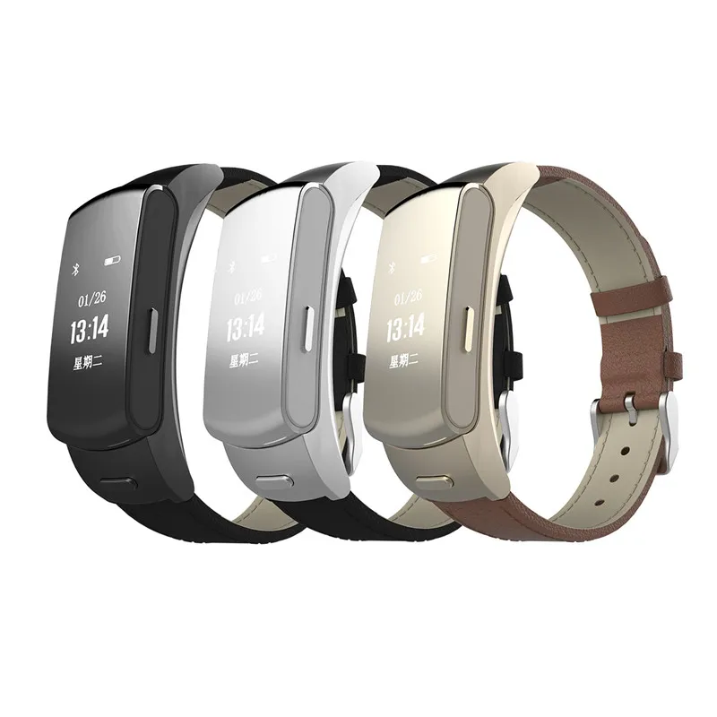 

2 in 1 Smart Bracelet Talk Band with Detachable Bluetooth Earphone Support Pedometer Wristband Sleep Monitor for Android IOS