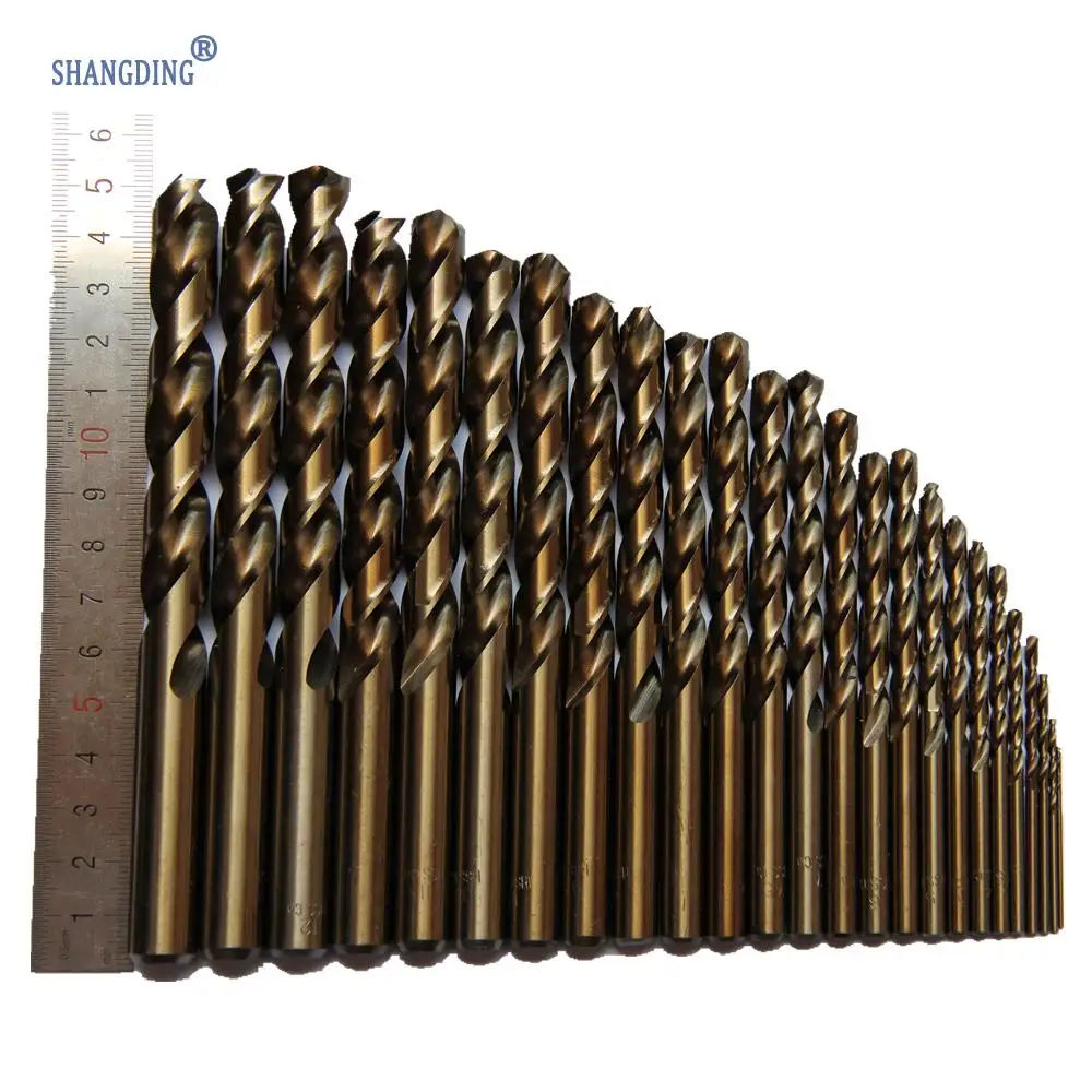 Высокий стандарт 25 шт./компл. M35 твист сверло набор электроинструментов ручной инструмент аксессуар HSS-co нержавеющая сталь бурение