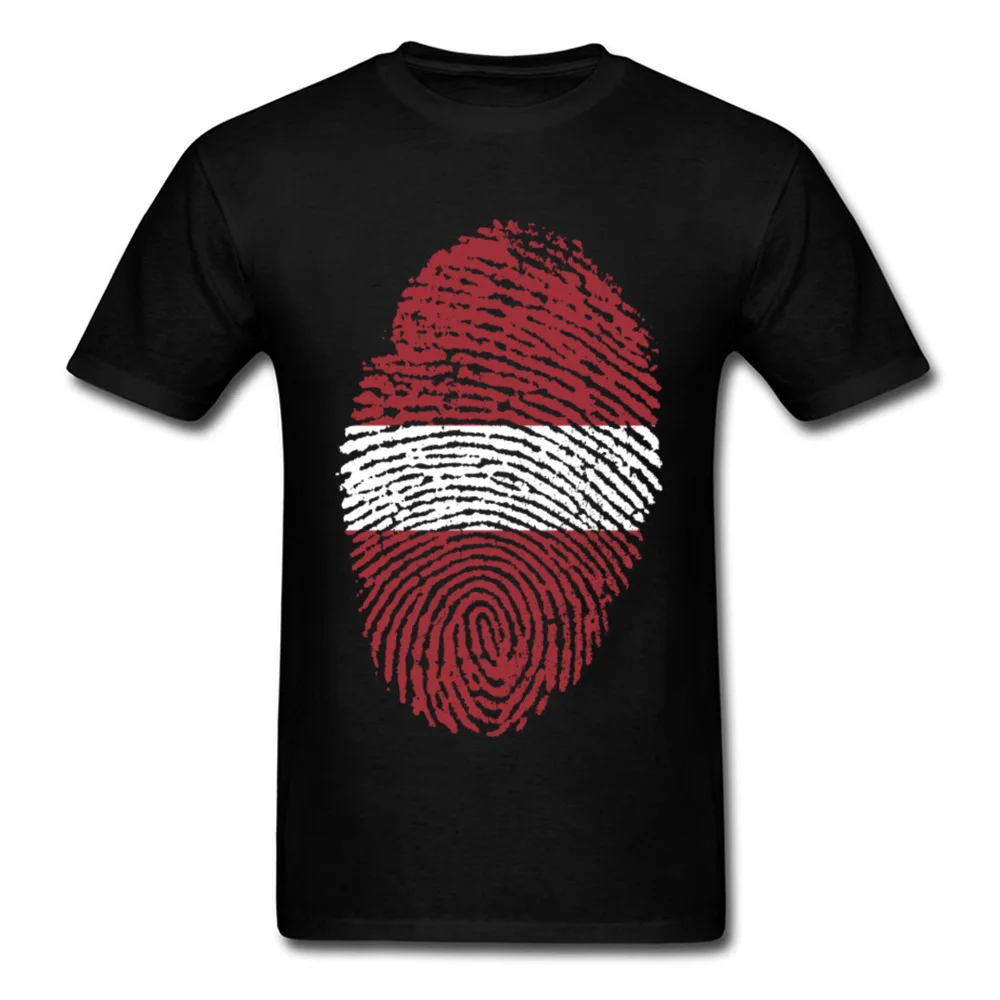 Latvia Flag Fingerprint_black